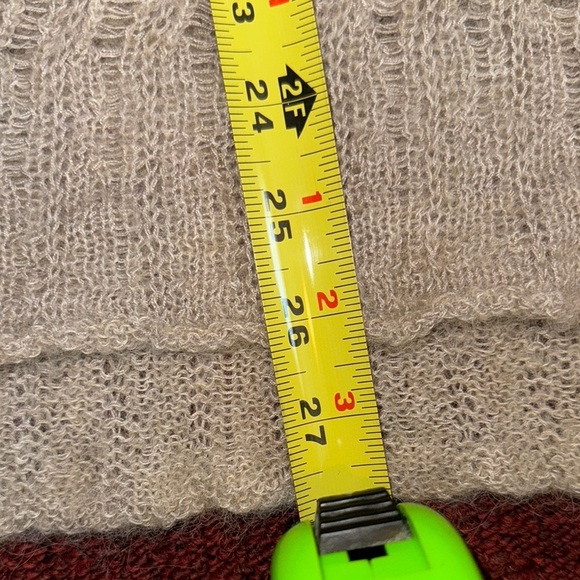 Free People Oversized Boho Knit Tunic Sweater Gray Size Small - Picture 8 of 13